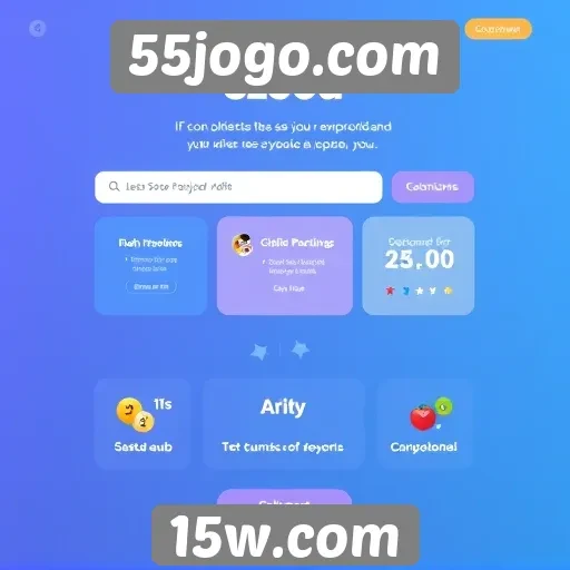 Plataforma 55jogo.com se destaca pela interface amigável
